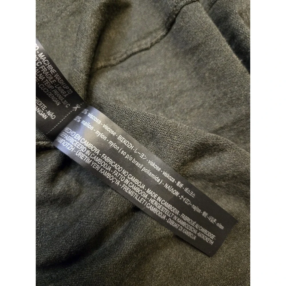 ZARA Knit Long Sleeve Open Cardigan Women‎ Small Casual Soft Olive Green Sweater